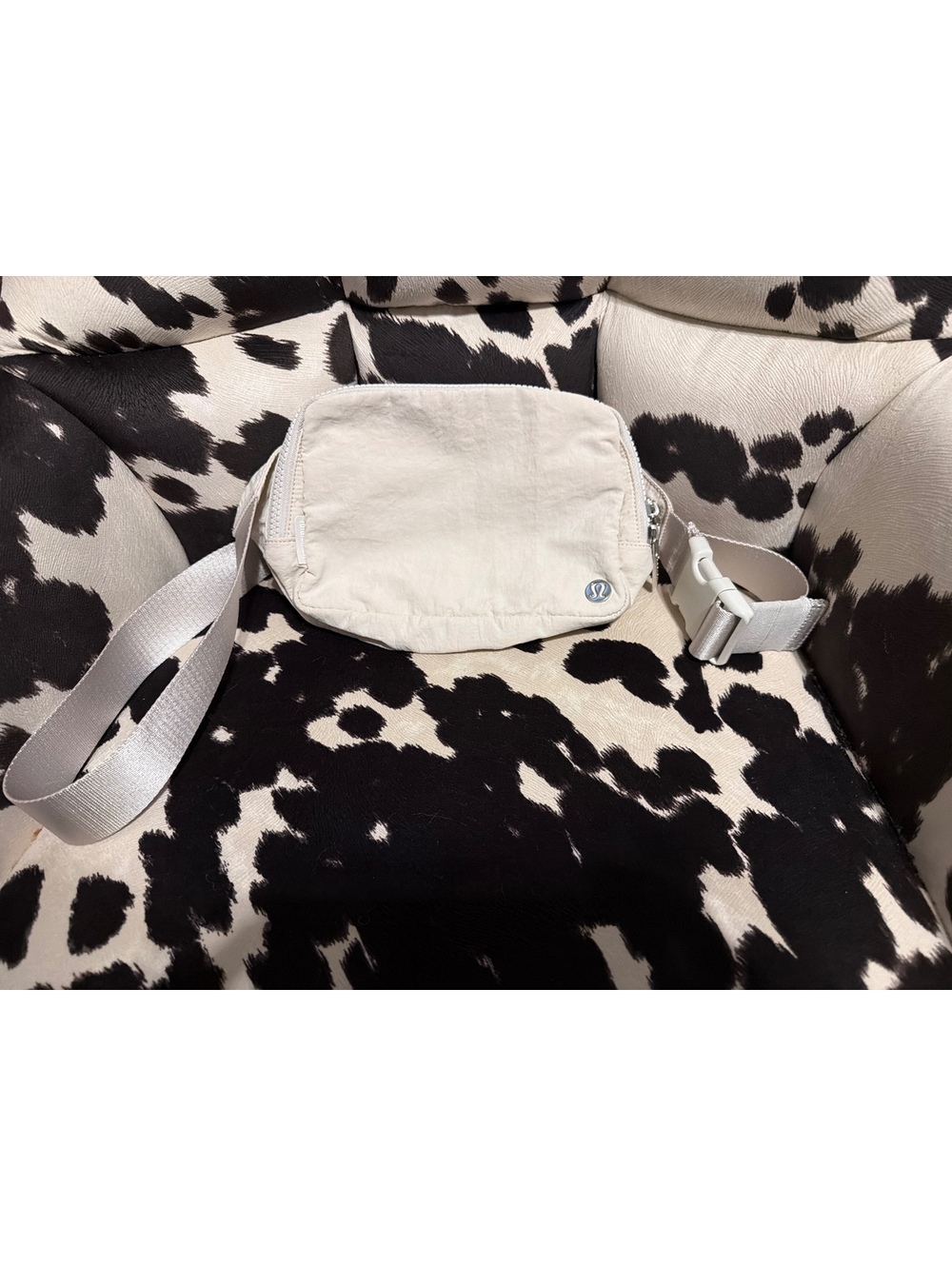 Lululemon Light Beige Belt Bag with Adjustable Strap